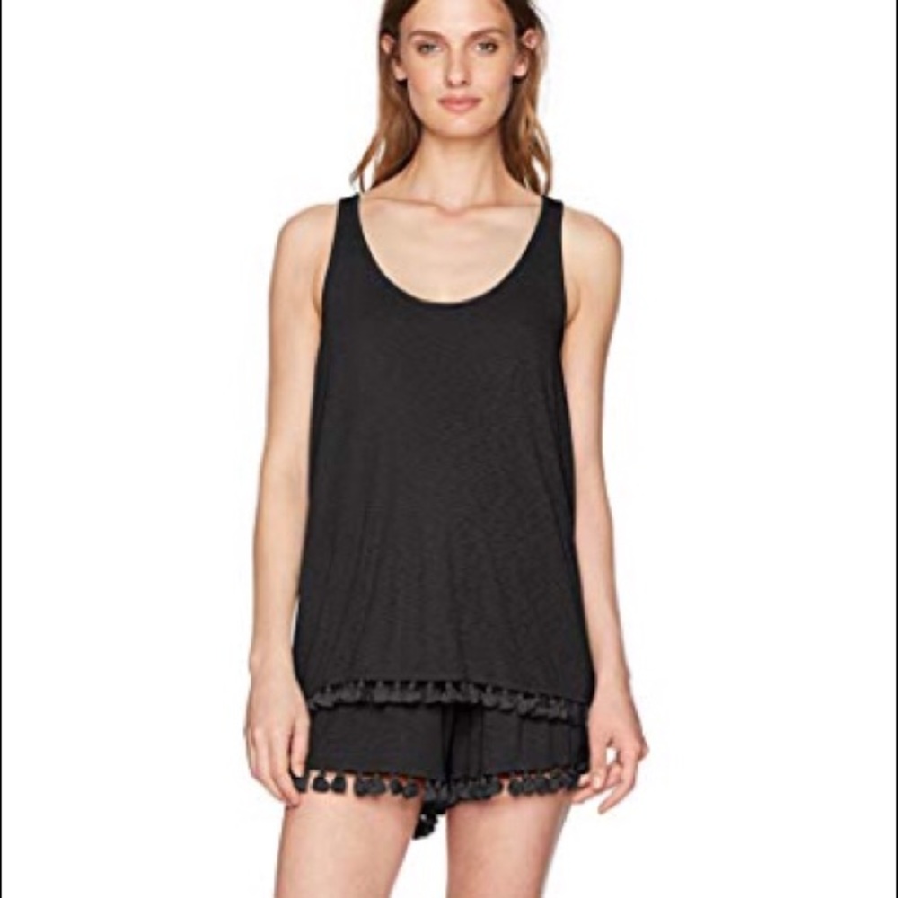 NWOT Michael‎ Stars Scoop Neck Layer Fringe Romper